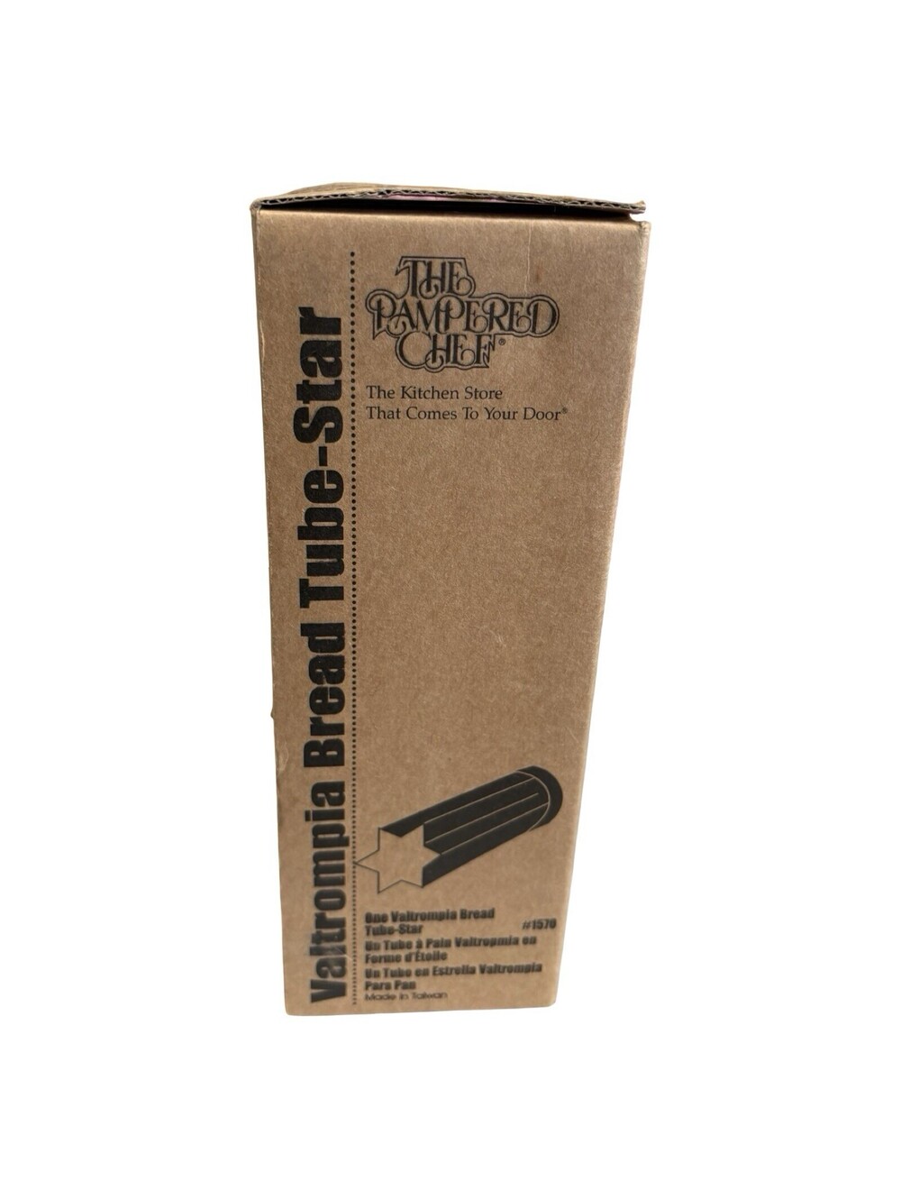 The Pampered Chef Valtrompia Bread Tube Star Shaped #1570 Baking Kitchen Ware
